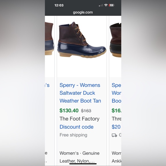 SPERRY Top-Sider Waterproof Saltwater Leather & Rubber Brown Duck Boots Size 9.5 - Picture 7 of 11